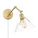 Orwell One Light Wall Sconce in Brushed Champagne Brass (62|3306-A1W BCB-CLR)