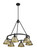 Orwell Six Light Chandelier in Matte Black (62|3306-6 BLK-AB)