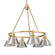 Orwell Six Light Chandelier in Brushed Champagne Brass (62|3306-6 BCB-PW)