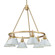 Orwell Six Light Chandelier in Brushed Champagne Brass (62|3306-6 BCB-DB)