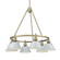 Orwell Six Light Chandelier in Aged Brass (62|3306-6 AB-DB)