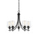 Octave Five Light Chandelier in Black (51|1-4032-5-BK)