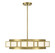 Gideon Four Light Chandelier in Warm Brass (51|1-3167-4-322)