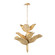 Banana Leaf Nine Light Chandelier in French Gold/Natural Seagrass (137|901C09FGN)