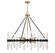 Santiago 12 Light Chandelier in Matte Black with Warm Brass Accents (51|1-1934-12-143)