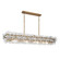 Loren Four Light Linear Chandelier in Weathered Brass (16|21826TCWBR)