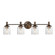 Swirl Four Light Bath Vanity in Antique Bronze (16|21354CRANB)
