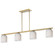 Scoop Four Light Linear Pendant in Natural Aged Brass (16|21236MRNAB)