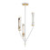 Regent LED Pendant in Light French Gray / Natural Aged Brass (16|16173CLLFGNAB)