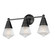 Hargreaves Three Light Bath Vanity in Black (16|10393PRBK)