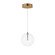 Global LED Pendant in Natural Aged Brass (86|E25071-18NAB)