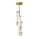 Travertine LED Pendant in Travertine / Gold (86|E11053-01TVGLD)