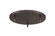 Multi Point Canopy Three Light Ceiling Plate in Bronze (224|CP1803-BRZ)