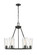 Titus Six Light Chandelier in Matte Black (224|826-6MB)