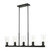 Titus Five Light Linear Chandelier in Matte Black (224|826-5L-MB)
