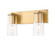 Titus Two Light Vanity in Modern Gold (224|826-2V-MGLD)
