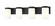 Burk Four Light Vanity in Matte Black (224|746-4V-MB)