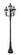 Westover Three Light Outdoor Post Mount Fixture in Black (224|580PHB-4-564P-BK)