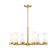 Danica Six Light Chandelier in Modern Gold (224|3044-6MGLD)