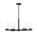 Danica Six Light Chandelier in Matte Black (224|3044-6MB)