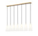 Farrell Seven Light Linear Chandelier in Modern Gold (224|3043P7-7L-MGLD)
