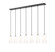 Farrell Seven Light Linear Chandelier in Matte Black (224|3043P6-7L-MB)