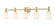 Orion Five Light Vanity in Modern Gold (224|1102-5V-MGLD)