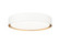 Kawan LED Flush Mount in Matte White + Modern Gold (224|1014F16-MW-MGLD-LED)
