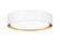 Kawan LED Flush Mount in Matte White + Modern Gold (224|1014F12-MW-MGLD-LED)
