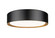 Kawan LED Flush Mount in Matte Black + Modern Gold (224|1014F12-MB-MGLD-LED)