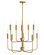 Austen LED Chandelier in Lacquered Brass (531|83636LCB)