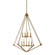 Viewpoint Eight Light Foyer Pendant in Weathered Brass (10|VP5208WS)