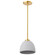 Collins One Light Mini Pendant in Brushed Brass (72|60-8002)
