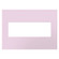 adorne Three-Gang Screwless Wall Plate with Microban in Rosa (246|AWP3GRA)