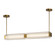 Alai LED Linear Pendant in Vintage Brass/Ribbed Glass (452|LP374247VBCR-UNV)