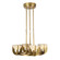 Colette LED Chandelier in Vintage Brass/Alabaster (452|CH362423VBAR-UNV)