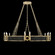 Mirage 12 Light Chandelier in Soft Gold Leaf/Brass/Black Knight (48|100048-513)