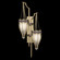 Mirage Two Light Wall Sconce in Soft Gold Leaf/Nickel/Pebble (48|100046-521)
