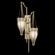 Mirage Two Light Wall Sconce in Soft Gold Leaf/Brass/Coco (48|100046-512)