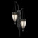 Mirage Two Light Wall Sconce in Black Iron/Nickel/Black Knight (48|100046-123)