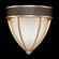 Mirage One Light Wall Sconce in Gold Leaf/Nickel/Pebble (48|100043-321)
