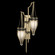 Mirage Two Light Wall Sconce in Soft Gold Leaf/Nickel/Black Knight (48|100041-523)