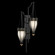 Mirage Two Light Wall Sconce in Black Iron/Brass/Black Knight (48|100041-113)