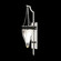 Mirage One Light Wall Sconce in Silver Leaf/Brass/Black Knight (48|100039-413)