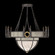 Mirage 15 Light Chandelier in Midnight Steel/Brass/Coco (48|100037-712)