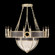 Mirage 15 Light Chandelier in Champagne/Brass/Pebble (48|100037-611)