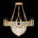 Mirage 15 Light Chandelier in Gold Leaf/Nickel/Coco (48|100037-322)