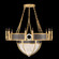 Mirage 15 Light Chandelier in Gold Leaf/Nickel/Pebble (48|100037-321)