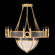 Mirage 15 Light Chandelier in Gold Leaf/Brass/Pebble (48|100037-311)