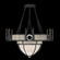 Mirage 15 Light Chandelier in Black Iron/Nickel/Coco (48|100037-122)